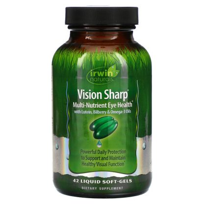 Irwin Naturals, Vision Sharp, Multi-Nutrient Eye Health, 42 Liquid Soft-Gels