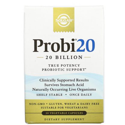 Solgar, Probi20, 20 Billion, 30 Vegetable Capsules