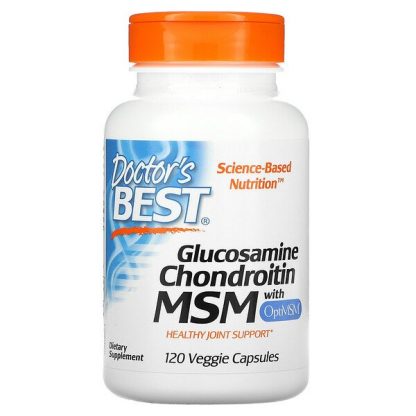 Doctor's Best, Glucosamine Chondroitin MSM with OptiMSM, 120 Veggie Caps