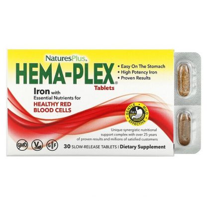 NaturesPlus, Hema-Plex, 30 Slow-Release Tablets