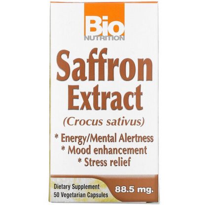 Bio Nutrition, Saffron Extract, 50 Vegetarian Capsules