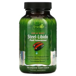 Irwin Naturals, Steel-Libido, Peak Testosterone, 75 Liquid Soft-Gels