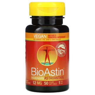 Nutrex Hawaii, BioAstin, 12 mg, 50 Vegan Soft Gels