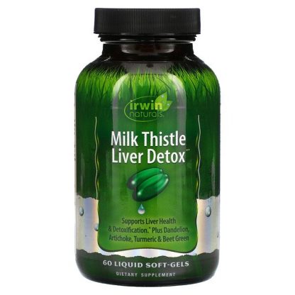 Irwin Naturals, Milk Thistle Liver Detox, 60 Liquid Soft-Gels