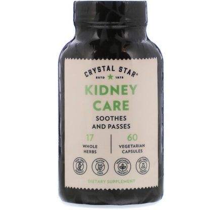 Crystal Star, Kidney Care, 60 Vegetarian Capsules