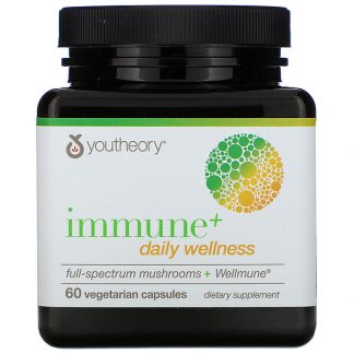 Youtheory, Immune+ Daily Wellness, 60 Vegetarian Capsules