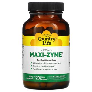 Country Life, Maxi-Zyme, 120 Vegan Capsules