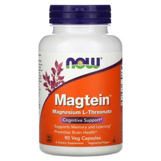 NOW Foods, Magtein, Magnesium L-Threonate, 90 Veg Capsules