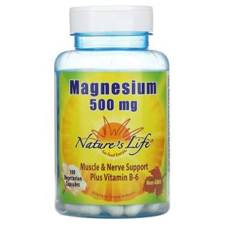 Nature's Life, Magnesium, 500 mg, 100 Vegetarian Capsules