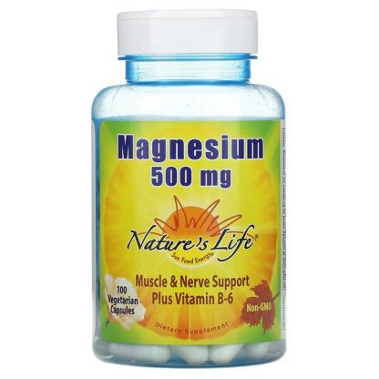 Nature's Life, Magnesium, 500 mg, 100 Vegetarian Capsules