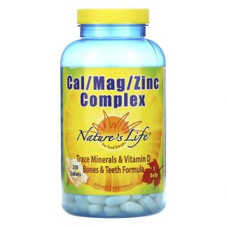 Nature's Life, Cal / Mag / Zinc Complex, 250 Tablets