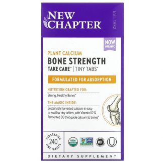 New Chapter, Plant Calcium, Bone Strength, Take Care, 240 Vegetarian Tiny Tablets