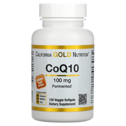 California Gold Nutrition, CoQ10, 100 mg, 120 Veggie Softgels