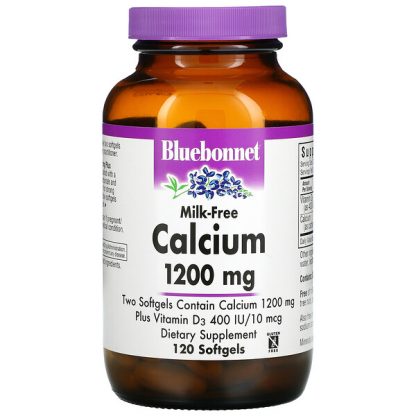 Bluebonnet Nutrition, Milk-Free Calcium, 600 mg, 120 Softgels