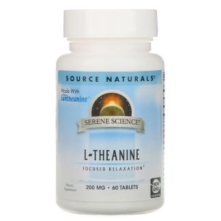 Source Naturals, L-Theanine, 200 mg, 60 Tablets