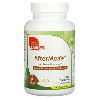 Zahler, AfterMeals, Fruit-Based Enzymes, 100 Chewable Tablets