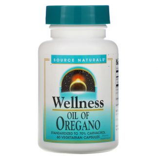 Source Naturals, Wellness, Oil of Oregano, 60 Vegetarian Capsules