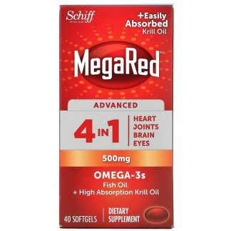 Schiff, MegaRed, Advanced 4 In 1 Omega-3s, 500 mg, 40 Softgels