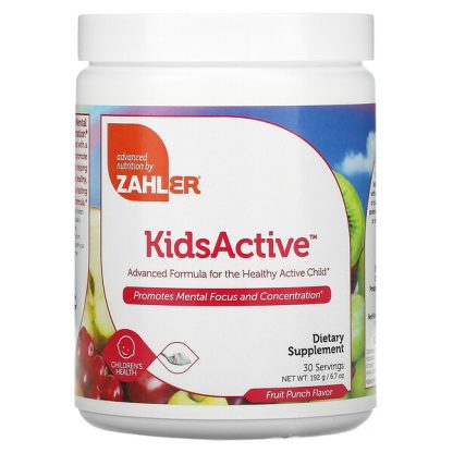 Zahler, KidsActive, Advanced Formula for the Healthy Active Child, Fruit Punch, 6.7 oz (192 g)