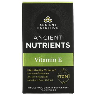 Dr. Axe / Ancient Nutrition, Vitamin E, 60 Capsules