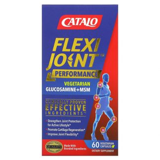 Catalo Naturals, FlexiJoint Performance, Glucosamine & MSM, 60 Vegetarian Capsules