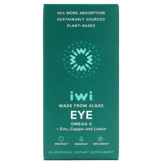 iWi, Eye, Omega-3 + Zinc, Copper and Lutein, 30 Softgels