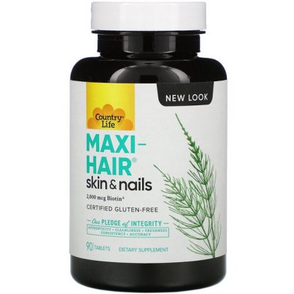 Country Life, Maxi-Hair, Skin & Nails, 90 Tablets