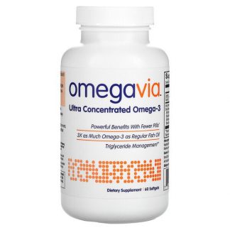 OmegaVia, Ultra Concentrated Omega-3, 60 Softgels