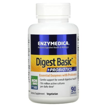 Enzymedica, Digest Basic + Probiotics, 90 Capsules