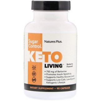 NaturesPlus, KetoLiving, Sugar Control, 90 Capsules