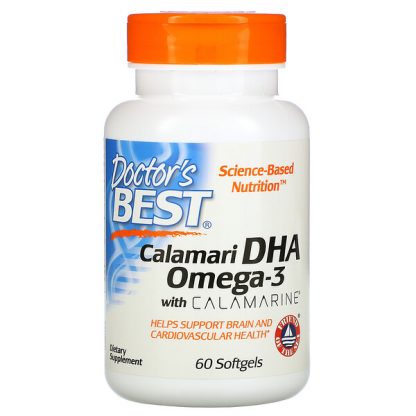 Doctor's Best, Calamari DHA Omega-3 with Calamarine, 60 Softgels