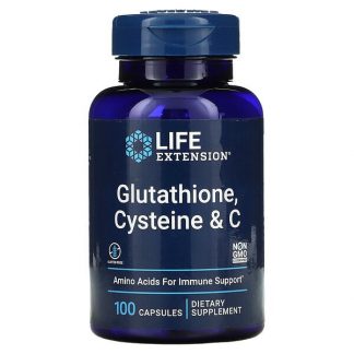 Life Extension, Glutathione, Cysteine & C, 100 Capsules