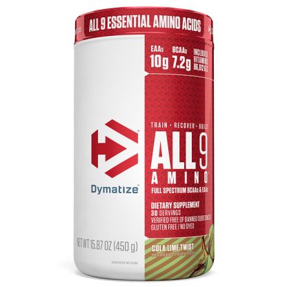 Dymatize Nutrition, ALL9AMINO, Cola Lime Twist, 15.87 oz (450 g)