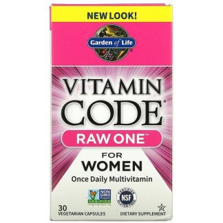 Garden of Life, Vitamin Code, Raw One For Women Once Daily Multivitamin, 30 Vegetarian Capsules