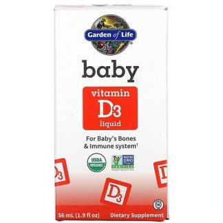 Garden of Life, Baby Vitamin D3 Liquid, 1.9 fl oz ( 56 ml)