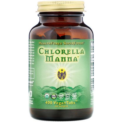 HealthForce Superfoods, Chlorella Manna, 400 VeganTabs