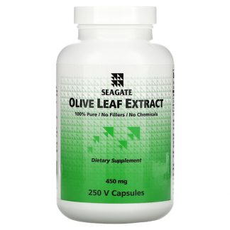 Seagate, Olive Leaf Extract, 450 mg, 250 V Capsules