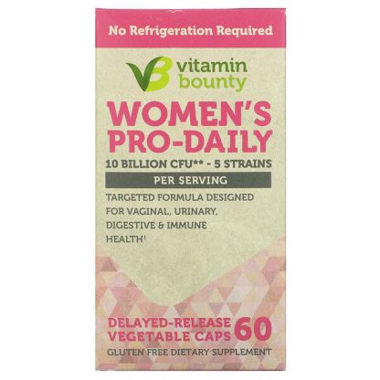 Vitamin Bounty, Women's Pro-Daily, 10 Billion CFU, 60 Delayed-Release Vegtable Caps