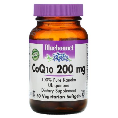 Bluebonnet Nutrition, CoQ10, 200 mg, 60 Veggie Softgels