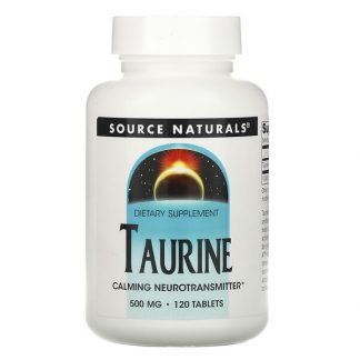 Source Naturals, Taurine, 500 mg, 120 Tablets