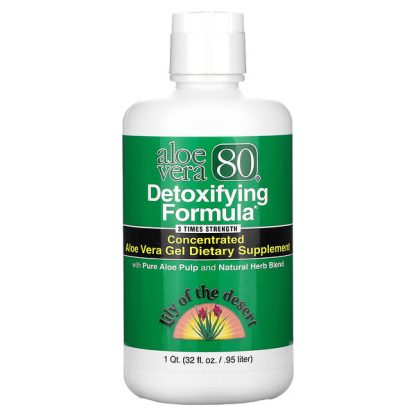 Lily of the Desert, Aloe Vera 80, Detoxifying Formula, 32 fl oz (0.95 l)