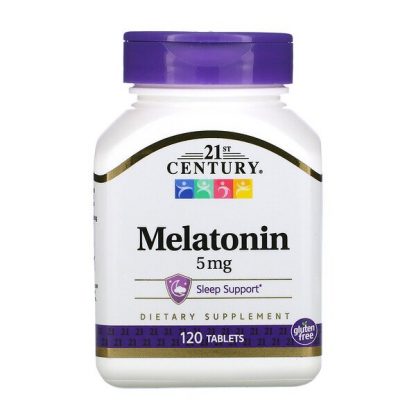 21st Century, Melatonin, 5 mg, 120 Tablets