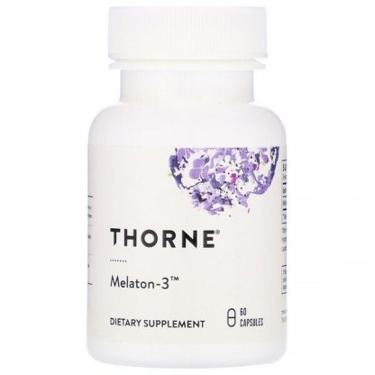 Thorne Research, Melaton-3, 60 Capsules