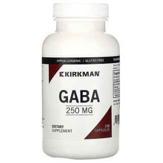 Kirkman Labs, GABA, 250 mg, 150 Capsules