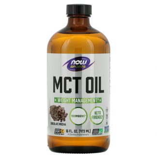 NOW Foods, Sports, MCT Oil, Chocolate Mocha, 16 fl oz (473 ml)