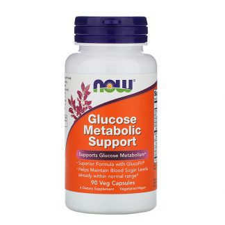 NOW Foods, Glucose Metabolic Support, 90 Veg Capsules