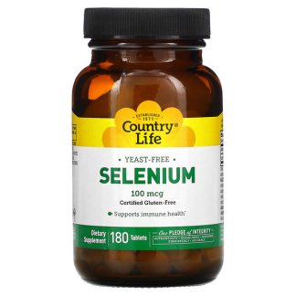 Country Life, Selenium, 100 mcg, 180 Tablets