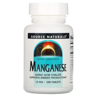 Source Naturals, Manganese, 10 mg, 250 Tablets