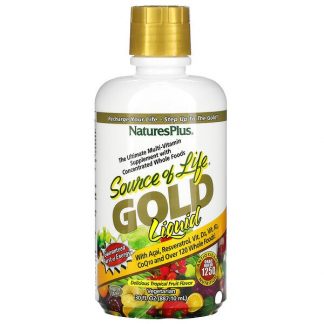 NaturesPlus, Source of Life, Gold Liquid, Tropical Fruit, 30 fl oz (887.10 ml)