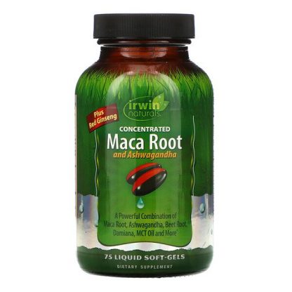 Irwin Naturals, Concentrated Maca Root and Ashwagandha, 75 Liquid Soft-Gels